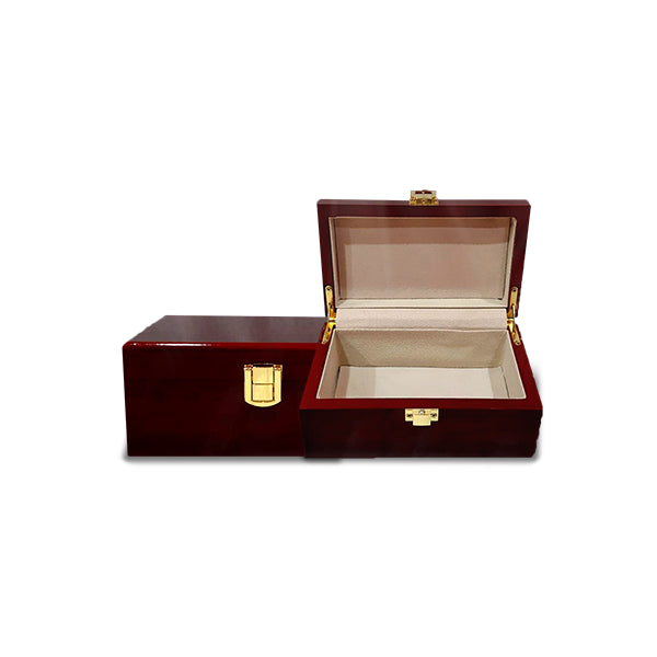 Red Accessory Box with Golden Lock