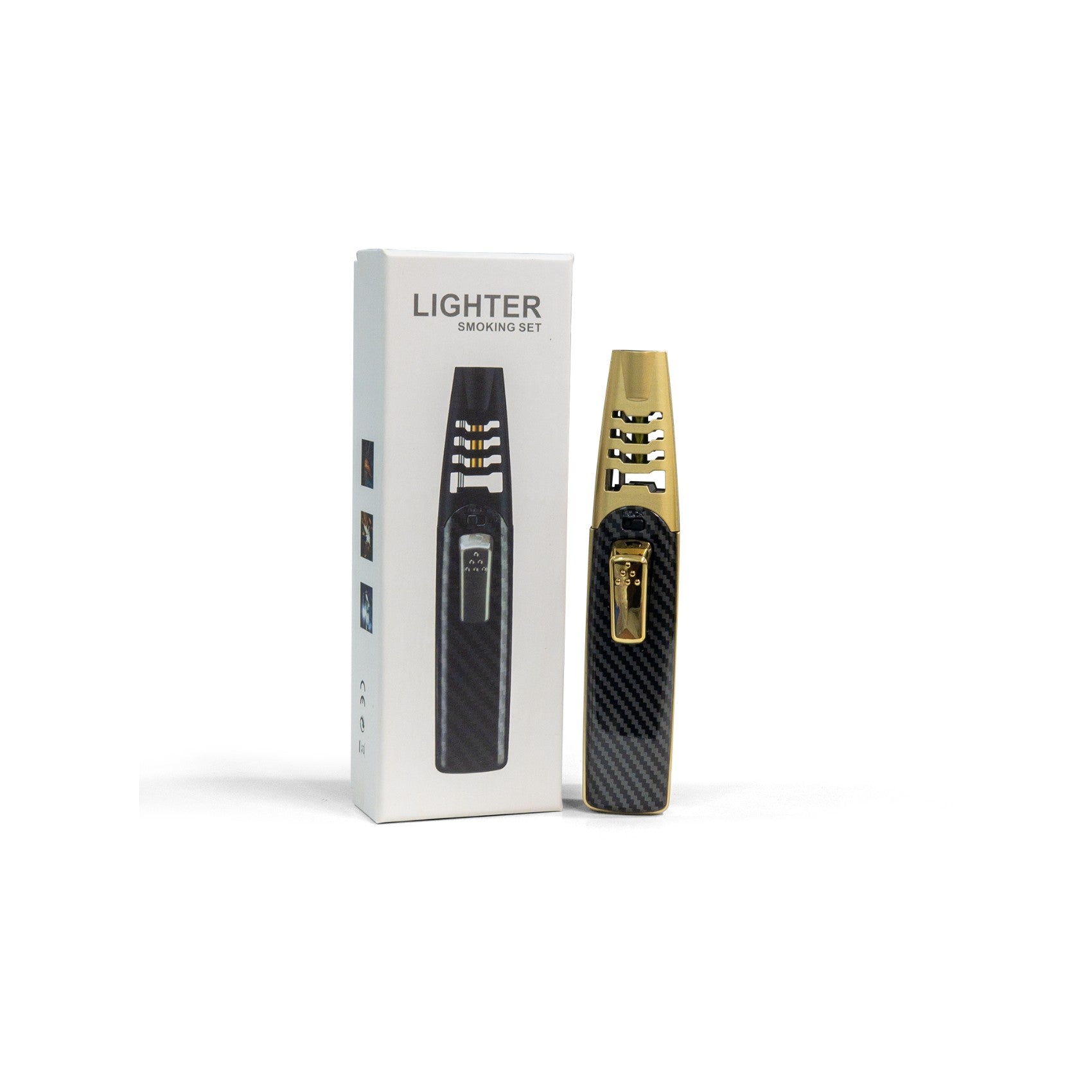 Golden & Black Lighter - Adjustable Flame