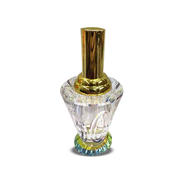 Crystal Perfume Bottle with Golden Cap #2