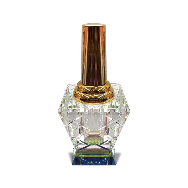 Crystal Perfume Bottle with Golden Cap #2