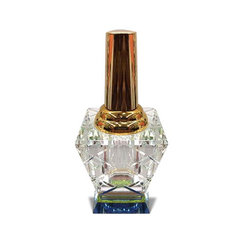 زجاجة عطر كريستال بغطاء ذهبي #2